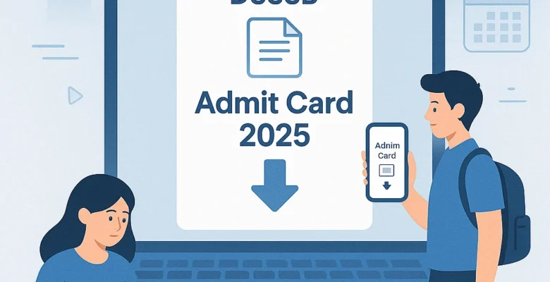 Download DSSSB Admit Card 2025 for TGT, PGT, PRT, Clerk & JE posts. Check direct link, exam dates and Instructions.