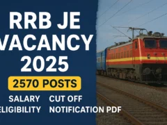RRB JE Vacancy 2025 draft released on 18th September with 2570 approved posts