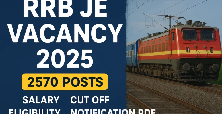 RRB JE Vacancy 2025 draft released on 18th September with 2570 approved posts