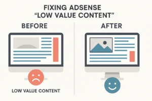Read more about the article How to Fix AdSense Low Value Content (A Step-by-Step Guide) in 2025